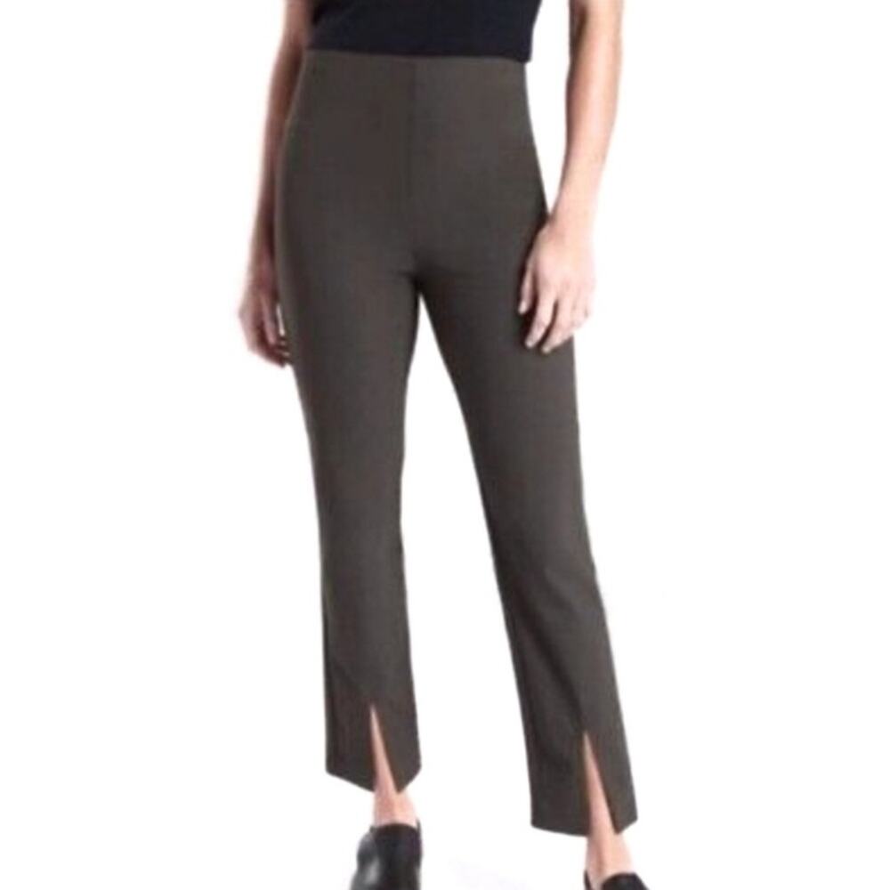 Athleta Wander Slim Straight Crop Gray Pants